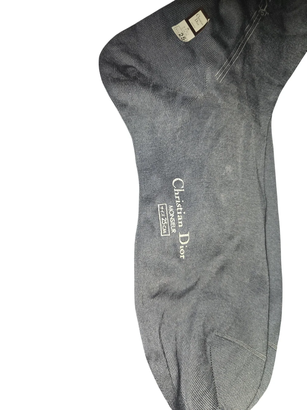 Dior Men's Dress Socks in Charcoal Gray